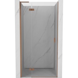 MEXEN/S - Mist-H L sprchové dvere krídlové ľavé 70, transparent, meď kartáčovaná (8A5L-070-000-65-00-L)