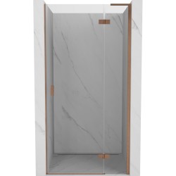 MEXEN/S - Mist-H L sprchové dvere krídlové pravé 70, transparent, meď kartáčovaná (8A5L-070-000-65-00-P)