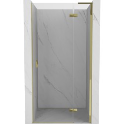 MEXEN/S - Mist-H L sprchové dvere krídlové pravé 75, transparent, zlatá (8A5L-075-000-50-00-P)