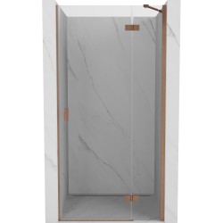 MEXEN/S - Mist-H sprchové dvere krídlové pravé 70, transparent, meď kartáčovaná (8A5-070-000-65-00-P)