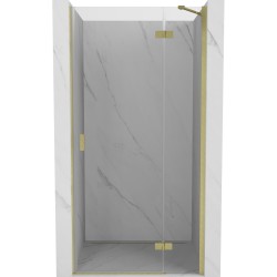 MEXEN/S - Mist-H sprchové dvere krídlové pravé 70, transparent, zlatá kartáčovaná (8A5-070-000-55-00-P)