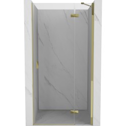 MEXEN/S - Mist-H sprchové dvere krídlové pravé 80, transparent, zlatá (8A5-080-000-50-00-P)