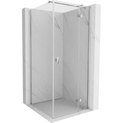 MEXEN/S - Mist HT sprchový kút dvere krídlové pravá 90 x 90, transparent, chróm (8A5T-090-090-01-00-P)