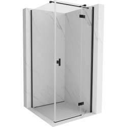 MEXEN/S - Mist HT sprchový kút dvere krídlové pravá 90 x 90, transparent, čierna (8A5T-090-090-70-00-P)