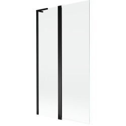 MEXEN/S - Mist L vaňová zástena 2-krídlová 100 x 150, transparent, čierna (8A9L-100-011-70-00)