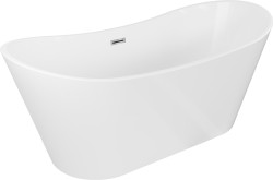 MEXEN/S - Montana vaňa voľne stojaca 150 x 75, biela, sifón a prepad chróm (52011507500-01)