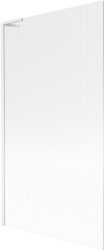 MEXEN/S - Next L vaňová zástena FIX 100 x 150, prúžky, biela (895-100-000-03-09-20)