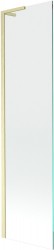 MEXEN/S - Next L vaňová zástena FIX 50 x 150, transparent, zlato kartáčovaný (895-050-000-03-00-55)