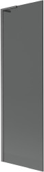 MEXEN/S - Next L vaňová zástena FIX 60 x 150, grafit, grafit kartáčovaná (895-060-000-03-40-66)