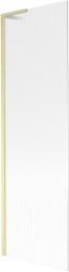 MEXEN/S - Next L vaňová zástena FIX 60 x 150, prúžky, zlatá kartáčovaná (895-060-000-03-09-55)