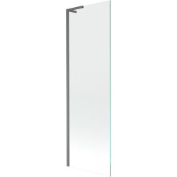 MEXEN/S - Next L vaňová zástena FIX 60 x 150, transparent, grafit kartáčovaná (895-060-000-03-00-66)