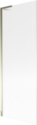 MEXEN/S - Next L vaňová zástena FIX 70 x 150, prúžky, zlatá (895-070-000-03-09-50)