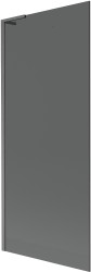 MEXEN/S - Next L vaňová zástena FIX 80 x 150, grafit, grafit kartáčovaná (895-080-000-03-40-66)