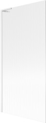 MEXEN/S - Next L vaňová zástena FIX 90 x 150, prúžky, biela (895-090-000-03-09-20)