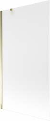MEXEN/S - Next vaňová zástena FIX 100 x 150 cm, mrazené sklo, zlatá (895-100-000-00-30-50)