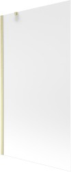 MEXEN/S - Next vaňová zástena FIX 100 x 150, dekor, zlatá kartáčovaná (895-100-000-00-30-55)