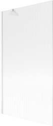 MEXEN/S - Next vaňová zástena FIX 100 x 150, prúžky, biela (895-100-000-00-09-20)