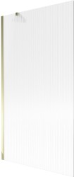 MEXEN/S - Next vaňová zástena FIX 100 x 150, prúžky, zlatá (895-100-000-00-09-50)