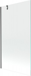 MEXEN/S - Next vaňová zástena FIX 100 x 150, transparent, grafit kartáčovaná (895-100-000-00-00-66)