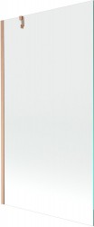 MEXEN/S - Next vaňová zástena FIX 100 x 150, transparent, meď kartáčovaná (895-100-000-00-00-65)