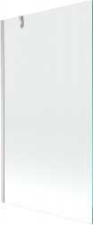 MEXEN/S - Next vaňová zástena FIX 100 x 150, transparent, nikel kartáčovaná (895-100-000-00-00-97)
