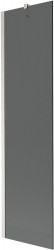 MEXEN/S - Next vaňová zástena FIX 50 x 150, grafit, nikel kartáčovaná (895-050-000-00-40-97)