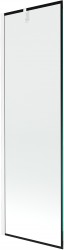 MEXEN/S - Next vaňová zástena FIX 60 x 150, čierna dekor, chróm (895-060-000-00-70-01)