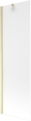 MEXEN/S - Next vaňová zástena FIX 60 x 150, dekor, zlatá kartáčovaná (895-060-000-00-30-55)
