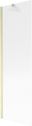 MEXEN/S - Next vaňová zástena FIX 60 x 150, prúžky, zlatá kartáčovaná (895-060-000-00-09-55)