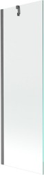 MEXEN/S - Next vaňová zástena FIX 60 x 150, transparent, grafit kartáčovaná (895-060-000-00-00-66)
