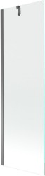 MEXEN/S - Next vaňová zástena FIX 60 x 150, transparent, grafit metal (895-060-000-00-00-95)