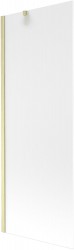 MEXEN/S - Next vaňová zástena FIX 70 x 150, dekor, zlatá kartáčovaná (895-070-000-00-30-55)