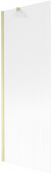 MEXEN/S - Next vaňová zástena FIX 70 x 150, prúžky, zlatá kartáčovaná (895-070-000-00-09-55)