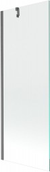 MEXEN/S - Next vaňová zástena FIX 70 x 150, transparent, grafit kartáčovaná (895-070-000-00-00-66)