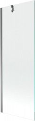 MEXEN/S - Next vaňová zástena FIX 70 x 150, transparent, grafit metal (895-070-000-00-00-95)