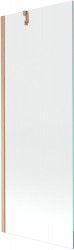 MEXEN/S - Next vaňová zástena FIX 70 x 150, transparent, meď kartáčovaná (895-070-000-00-00-65)