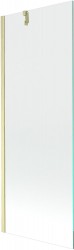 MEXEN/S - Next vaňová zástena FIX 70 x 150, transparent, zlatá kartáčovaná (895-070-000-00-00-55)
