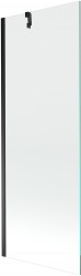 MEXEN/S - Next vaňová zástena FIX 70x150, transparent, čierna (895-070-000-00-00-70)