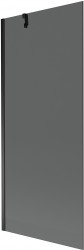 MEXEN/S - Next vaňová zástena FIX 80 x 150, grafit, čierna (895-080-000-00-40-70)