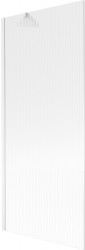 MEXEN/S - Next vaňová zástena FIX 80 x 150, prúžky, biela (895-080-000-00-09-20)