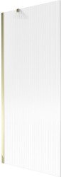MEXEN/S - Next vaňová zástena FIX 80 x 150, prúžky, zlatá (895-080-000-00-09-50)