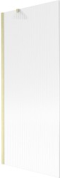 MEXEN/S - Next vaňová zástena FIX 80 x 150, prúžky, zlatá kartáčovaná (895-080-000-00-09-55)