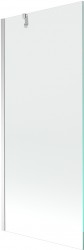 MEXEN/S - Next vaňová zástena FIX 80x150, transparent, chróm (895-080-000-00-00-01)