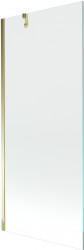 MEXEN/S - Next vaňová zástena FIX 80x150, transparent, zlatá (895-080-000-00-00-50)