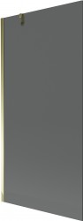 MEXEN/S - Next vaňová zástena FIX 90 x 150 cm, grafit, zlatá (895-090-000-00-40-50)