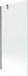 MEXEN/S - Next vaňová zástena FIX 90 x 150, transparent, grafit kartáčovaná (895-090-000-00-00-66)