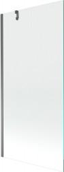 MEXEN/S - Next vaňová zástena FIX 90 x 150, transparent, grafit metal (895-090-000-00-00-95)