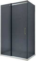 MEXEN/S - OMEGA sprchovací kút 110x70, grafit, chróm (825-110-070-01-40)