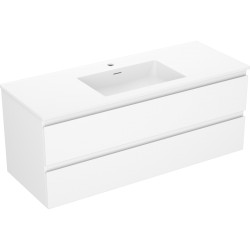 MEXEN/S - Orio kúpeľňová skrinka 120 cm s umývadlom Otis, 2 zásuvky, biela mat (91A10-12047-2-BFF01-W18M01)
