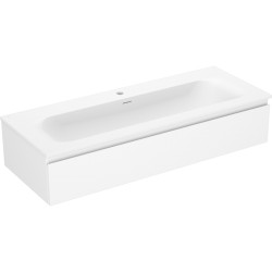 MEXEN/S - Orio kúpeľňová skrinka 120 cm s umývadlom Vela, 1 šuplík, biela mat (91A10-12023-1-BF01-W23M01)